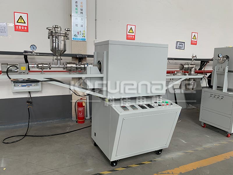 定制两温区实验型回转炉